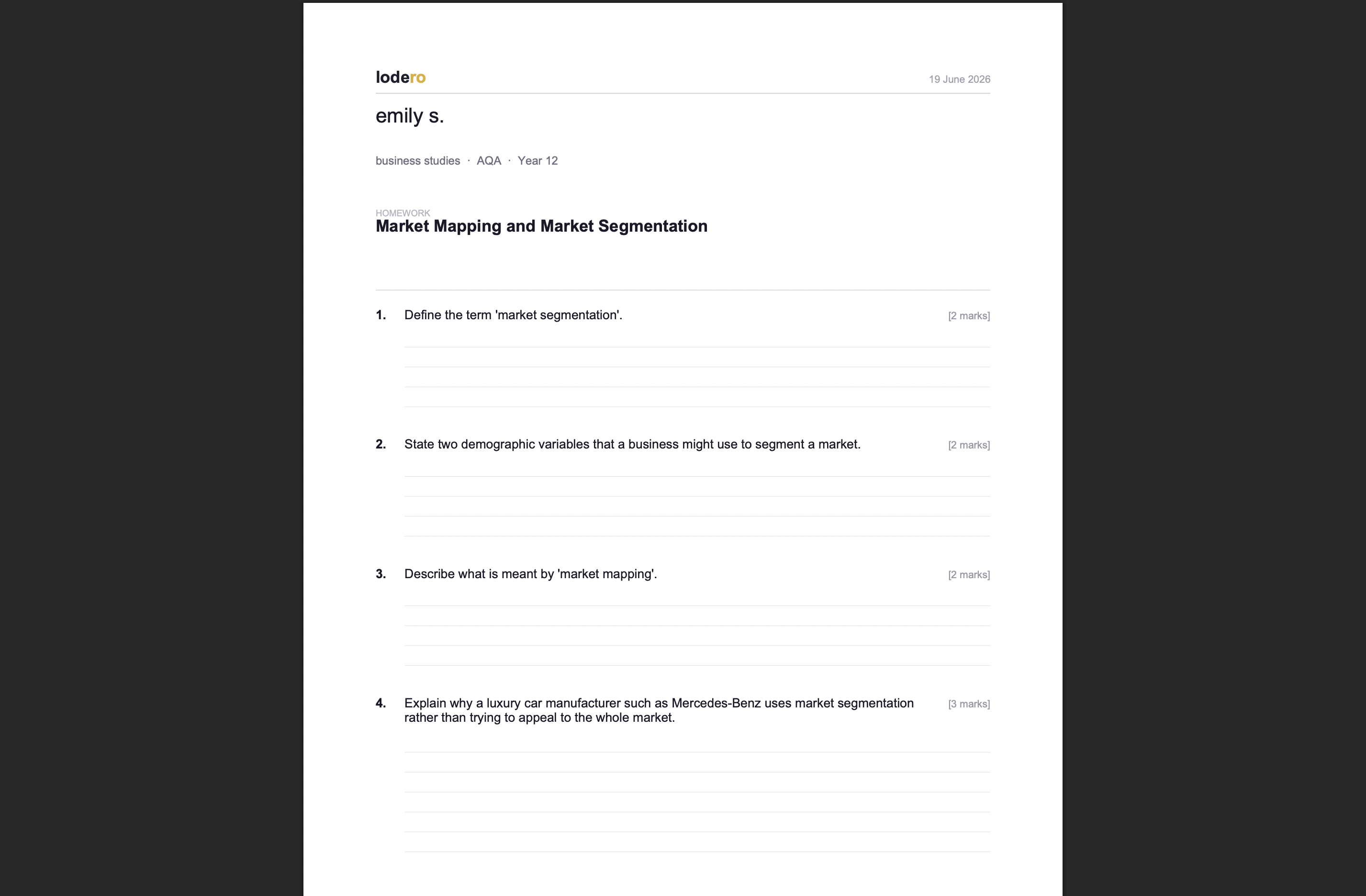 ai homework generator